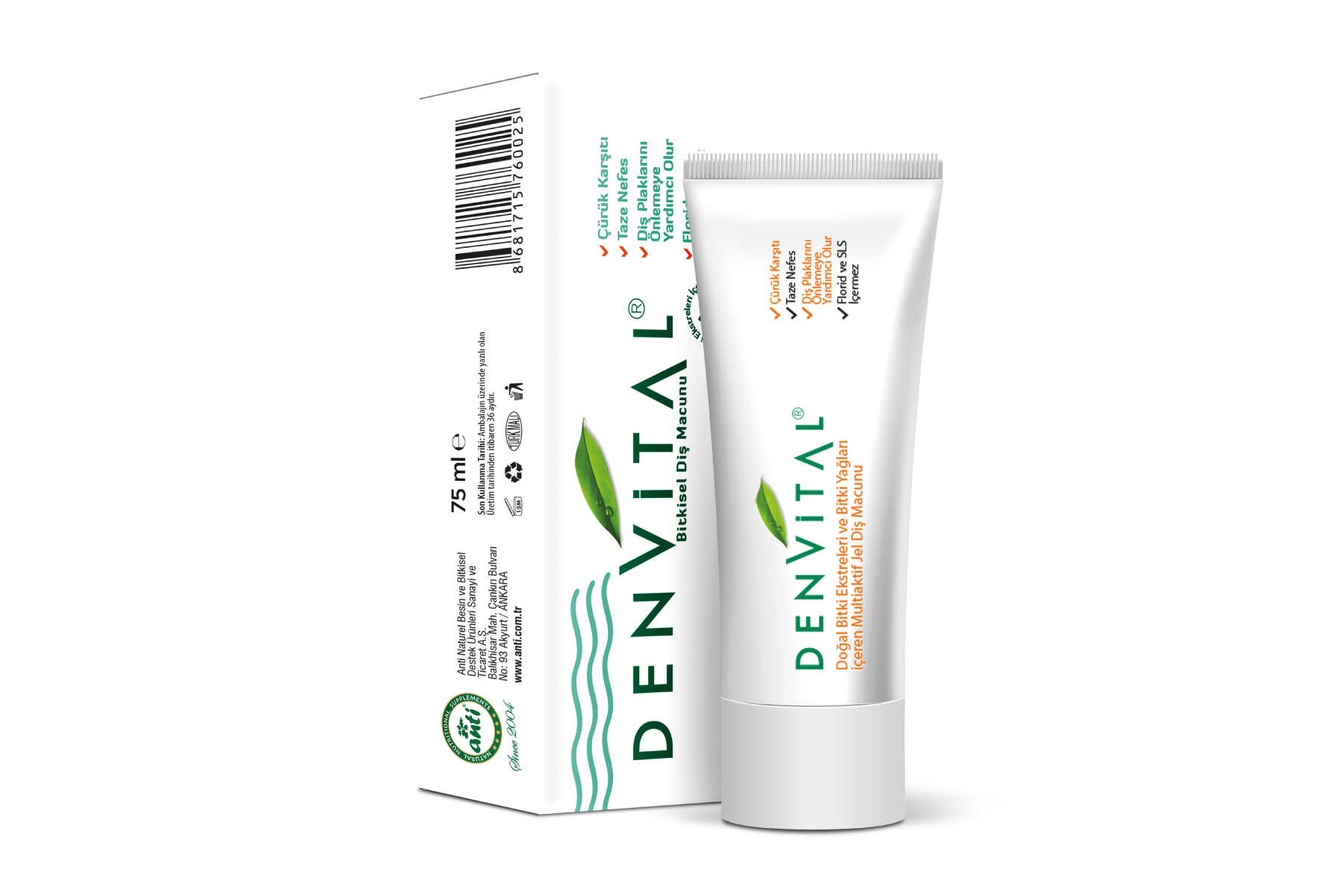 Denvital Bitkisel Diş Macunu